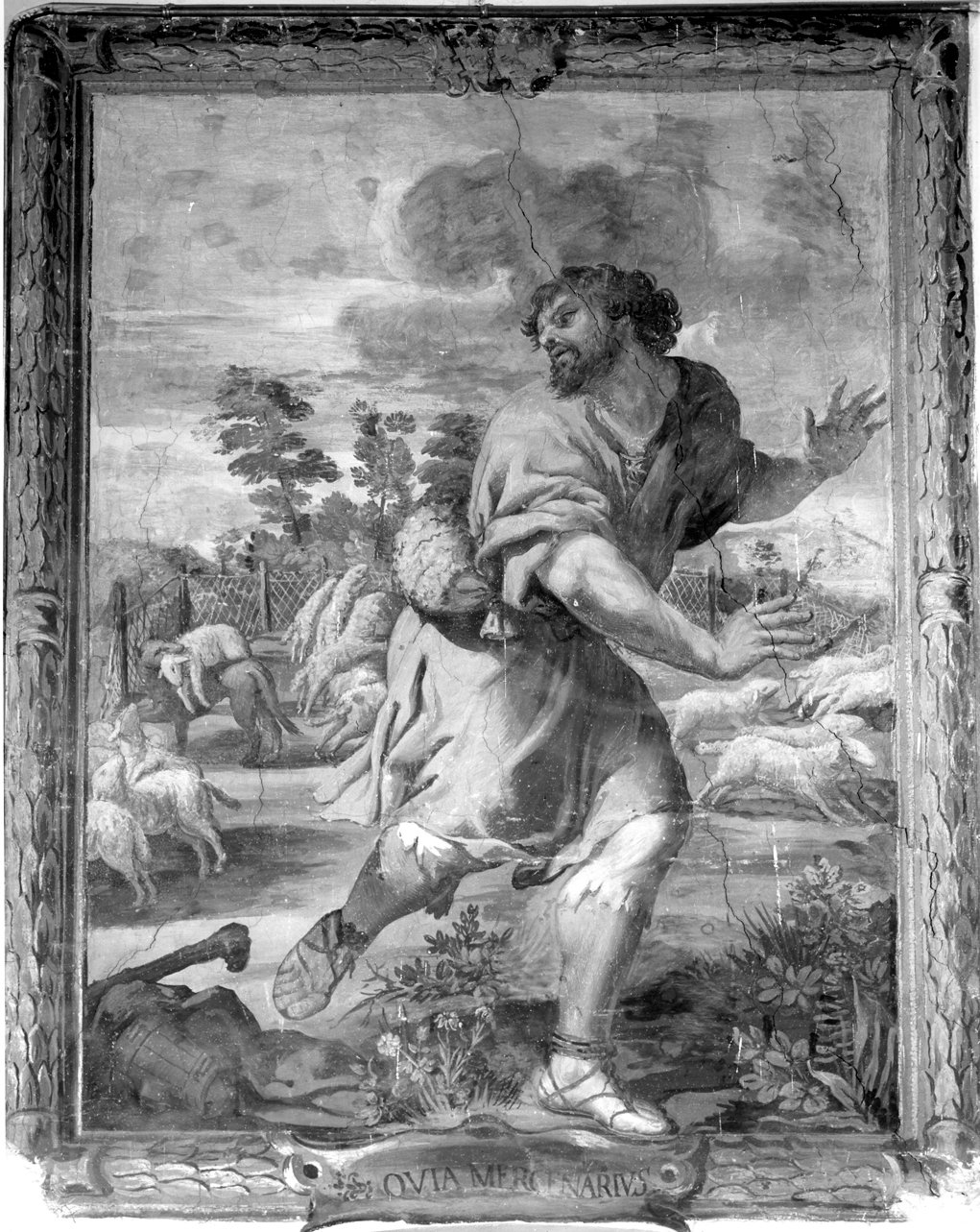 scena pastorale (dipinto) di Castellucci Salvi (metà sec. XVII)