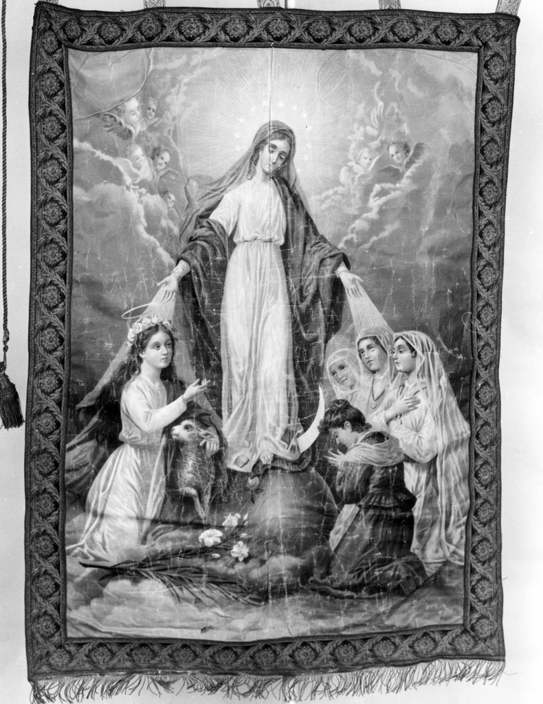 stendardo processionale - manifattura toscana (primo quarto sec. XX)