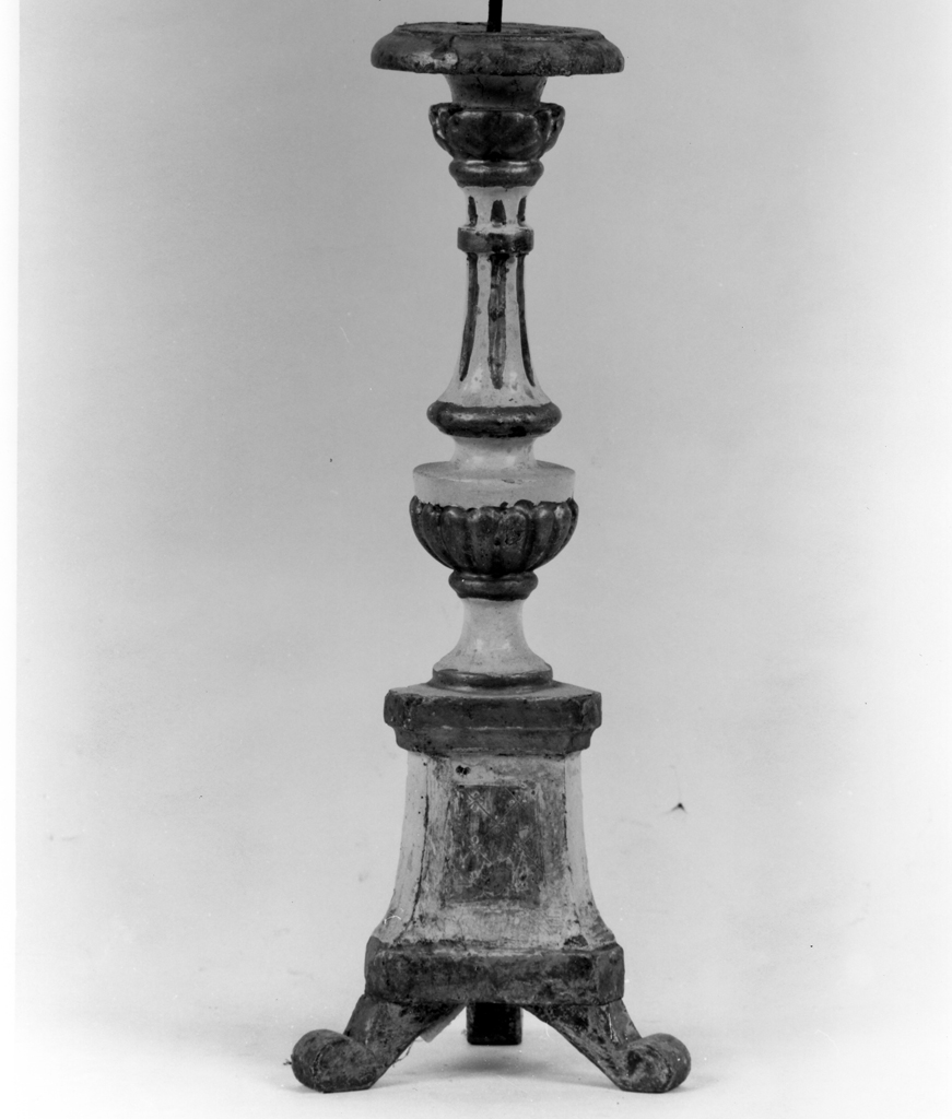 candeliere d'altare - bottega toscana (prima metà sec. XIX)