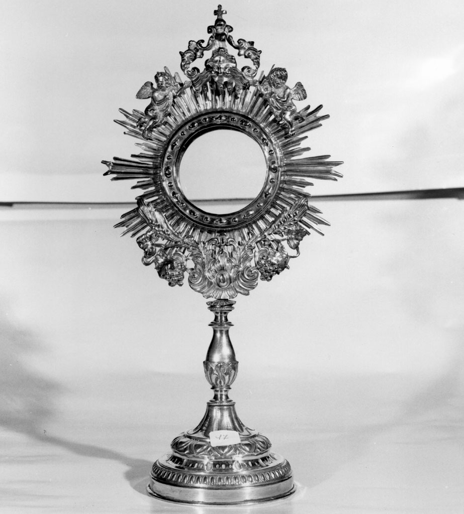 ostensorio - a raggiera - bottega toscana (metà sec. XIX)