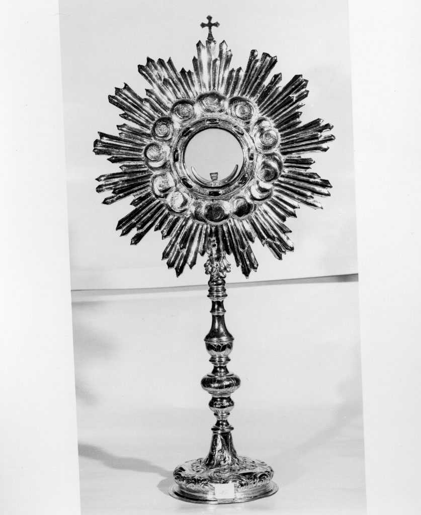 ostensorio - a raggiera - bottega toscana (inizio sec. XX)