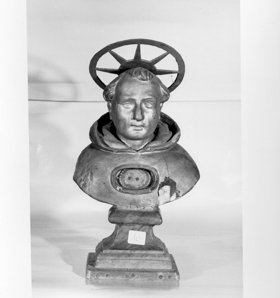 reliquiario - a busto - bottega toscana (sec. XIX)