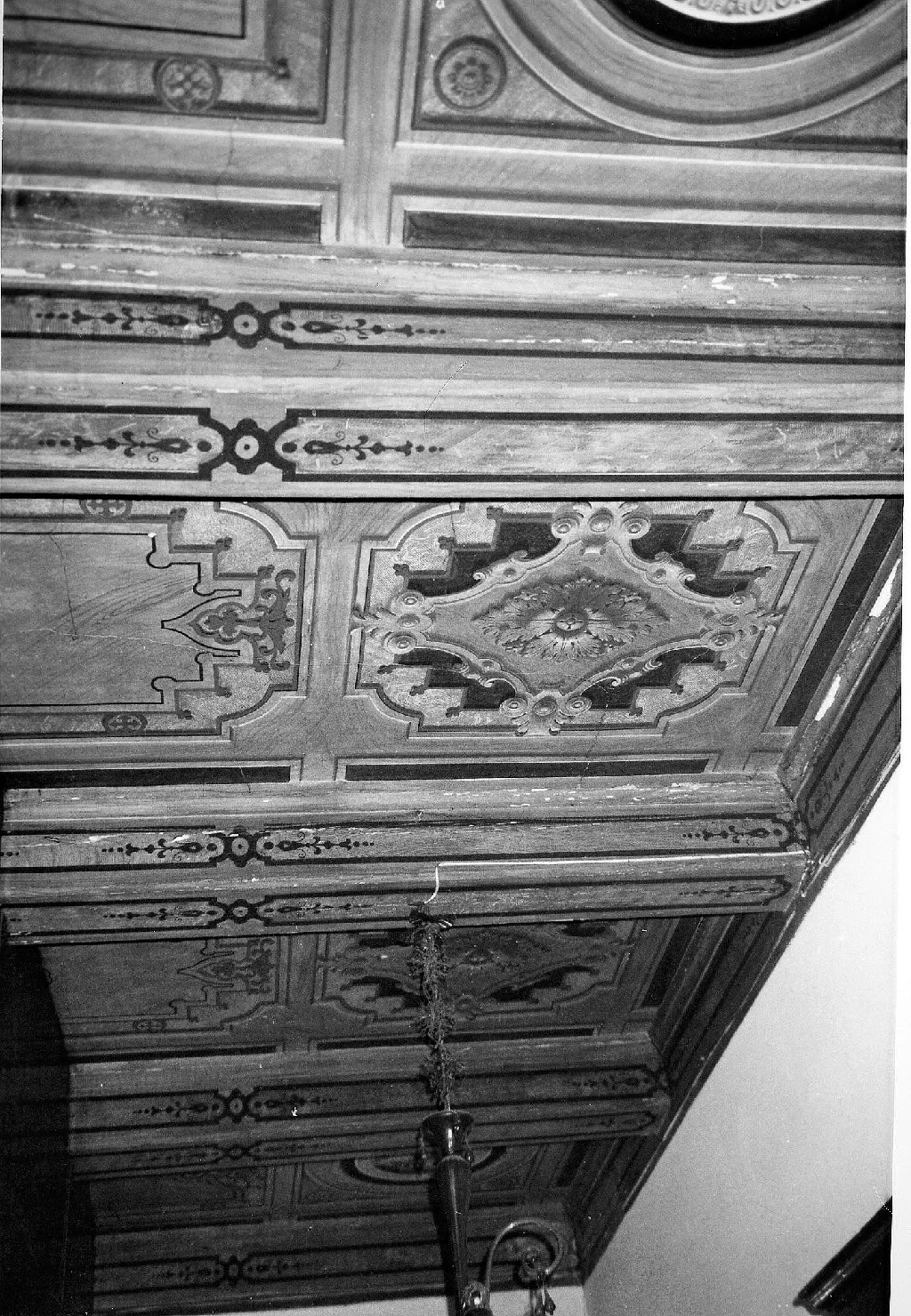 soffitto a cassettoni - bottega toscana (fine/inizio secc. XVII/ XVIII)