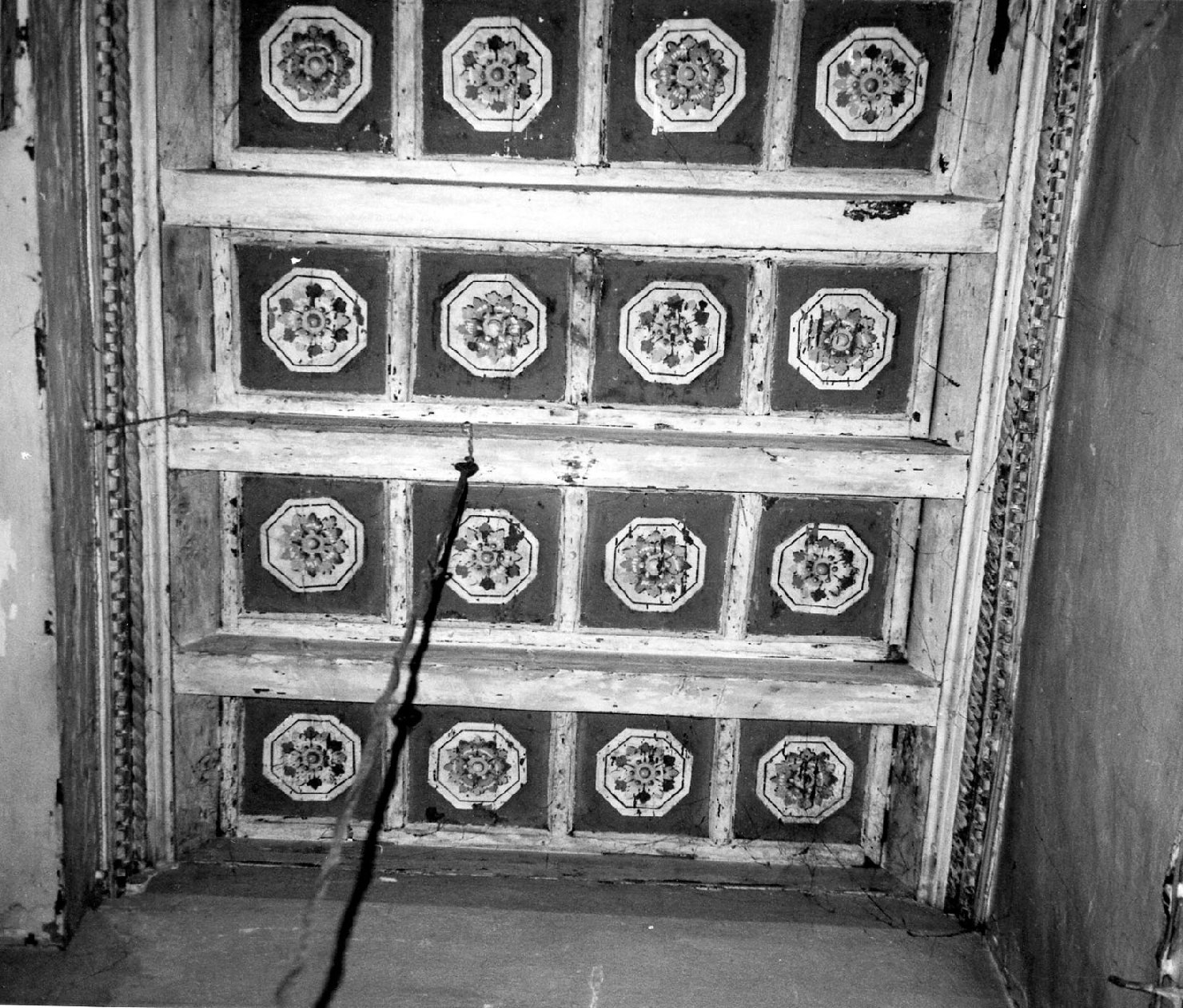 soffitto a cassettoni - bottega toscana (sec. XVI)