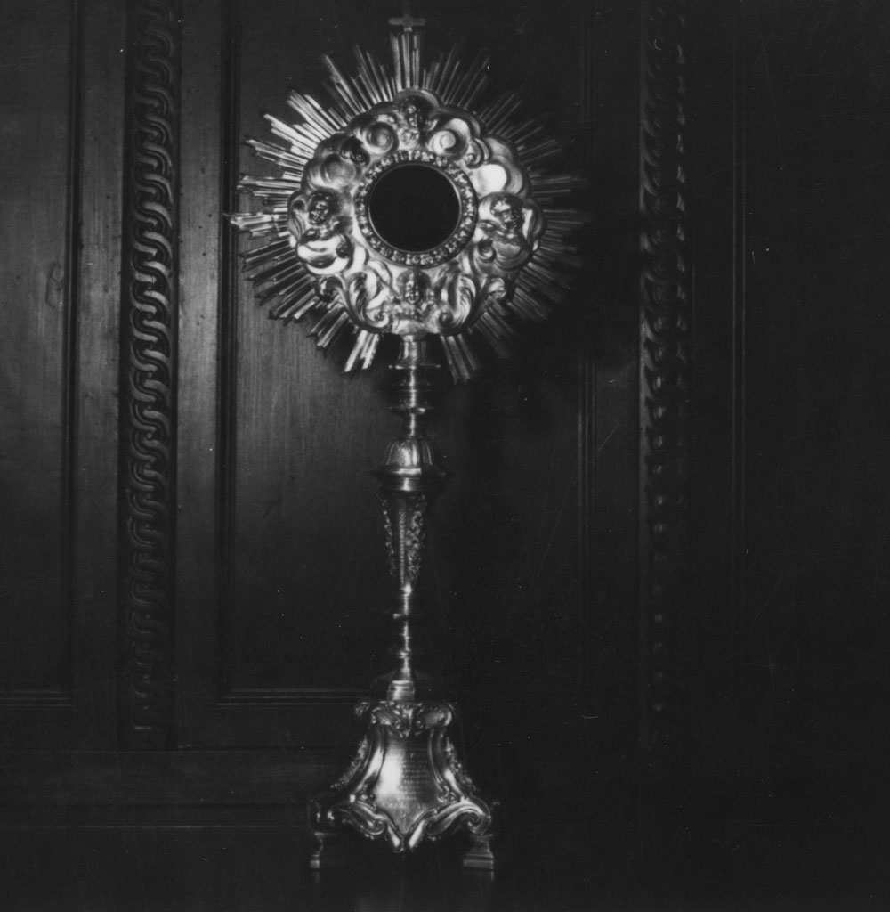 ostensorio - a raggiera - bottega italiana (sec. XVIII)