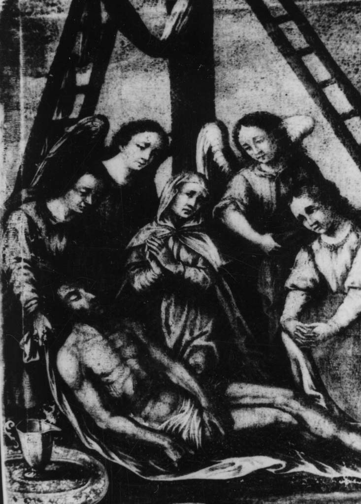 deposizione di Cristo dalla croce (dipinto) - ambito italiano (sec. XVII)
