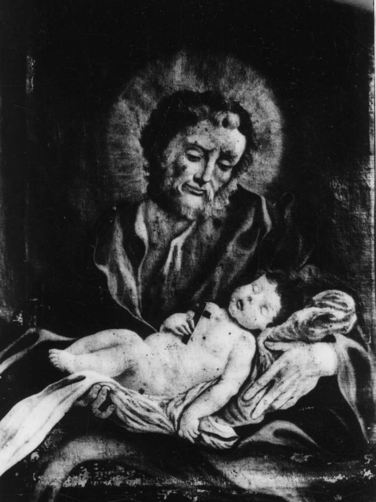 San Giuseppe e Gesù Bambino (dipinto) - ambito italiano (sec. XVII)