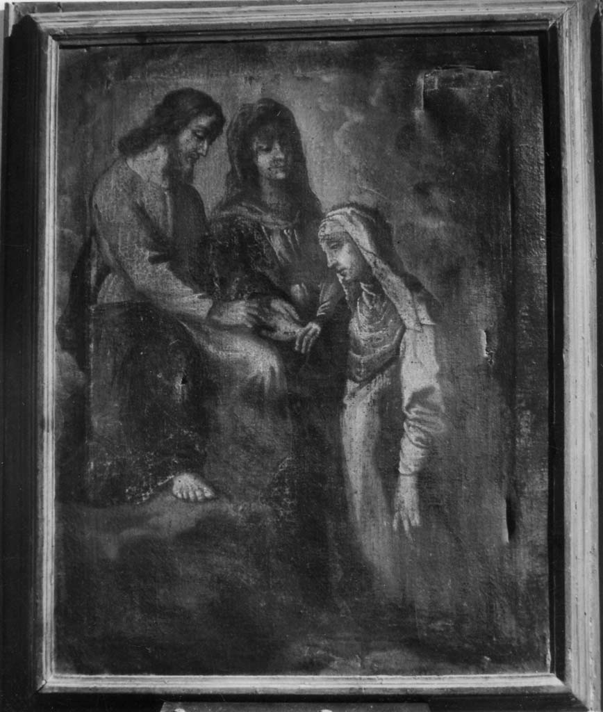 matrimonio mistico di Santa Caterina da Siena (dipinto) - ambito italiano (sec. XVII)