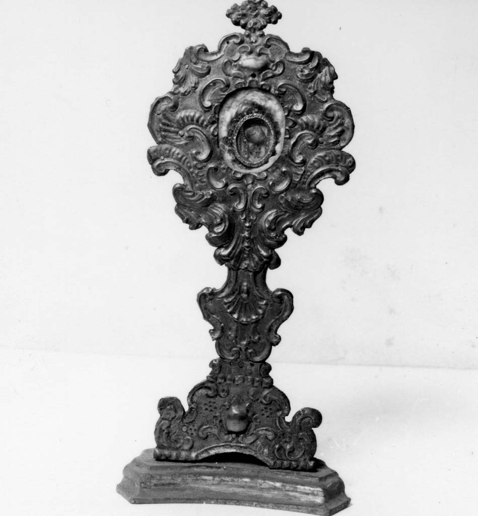 reliquiario - a ostensorio - bottega toscana (sec. XVIII)