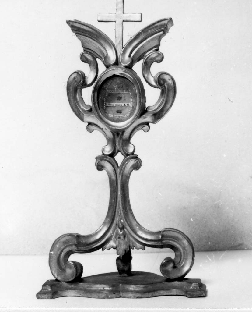 reliquiario - a ostensorio - bottega toscana (sec. XVIII)