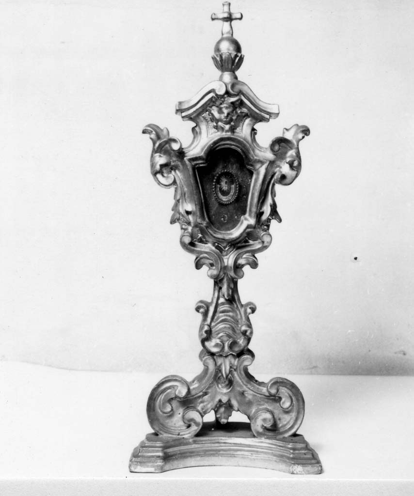reliquiario - a ostensorio - bottega toscana (sec. XVIII)