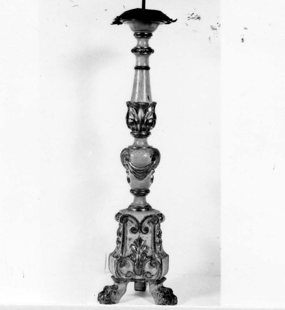 candelabro, serie - bottega toscana (inizio sec. XIX)