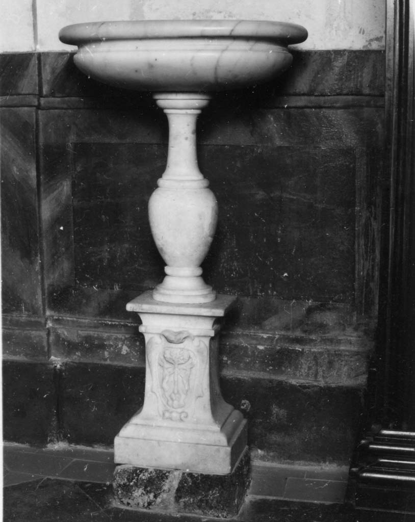 acquasantiera - bottega italiana (sec. XVII)