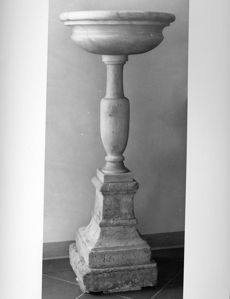 acquasantiera - bottega toscana (sec. XVII)