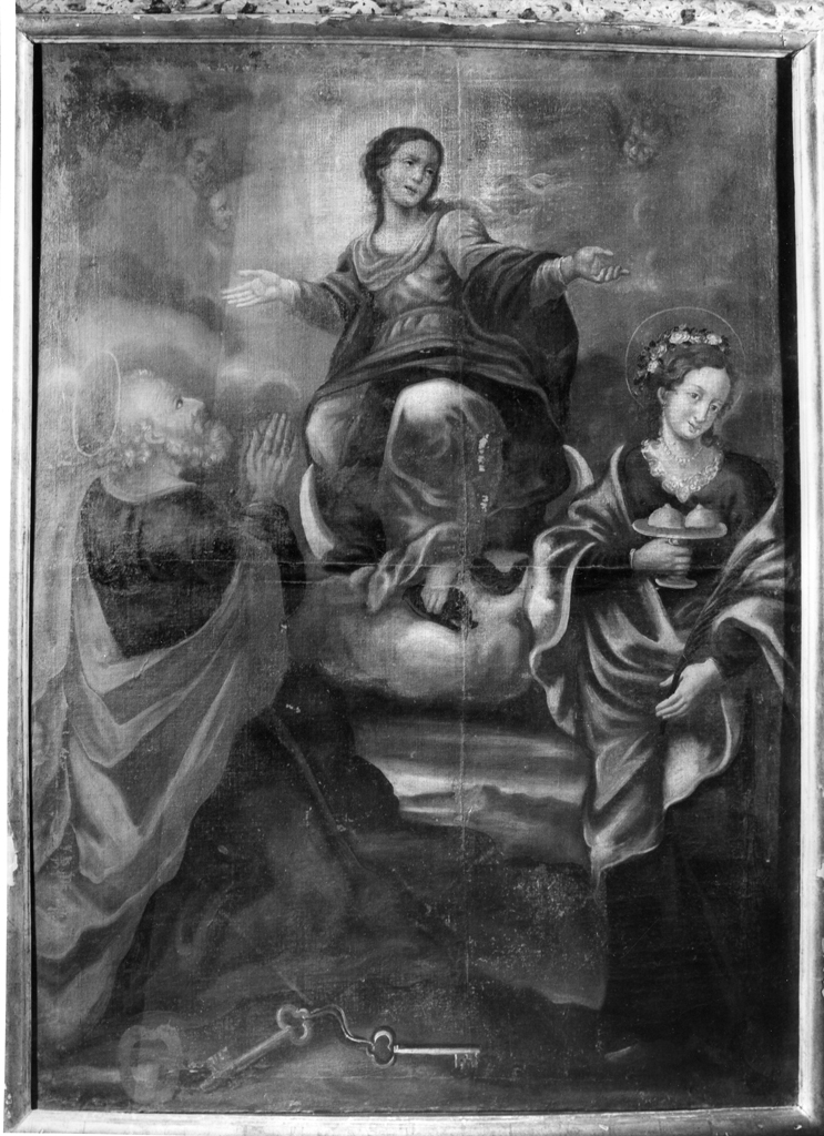Madonna Immacolata e Santi (dipinto) - ambito toscano (metà sec. XVII)