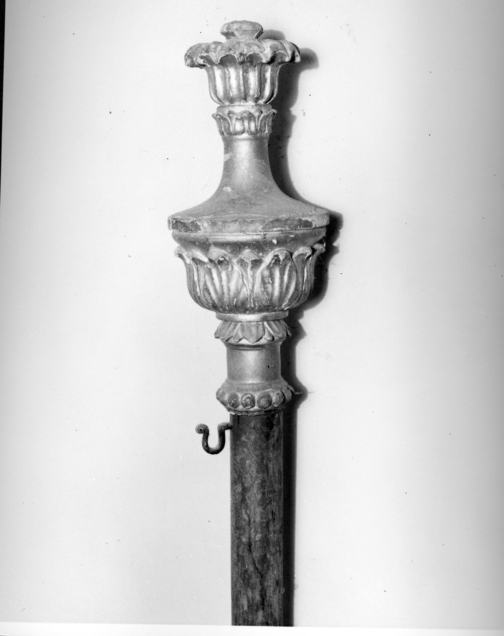 mazza processionale, serie - bottega toscana (sec. XVIII)