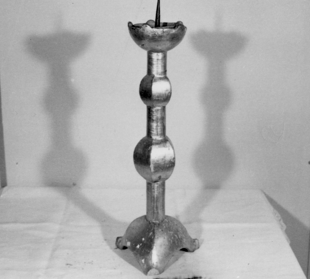 candeliere, serie - bottega toscana (metà sec. XIX)