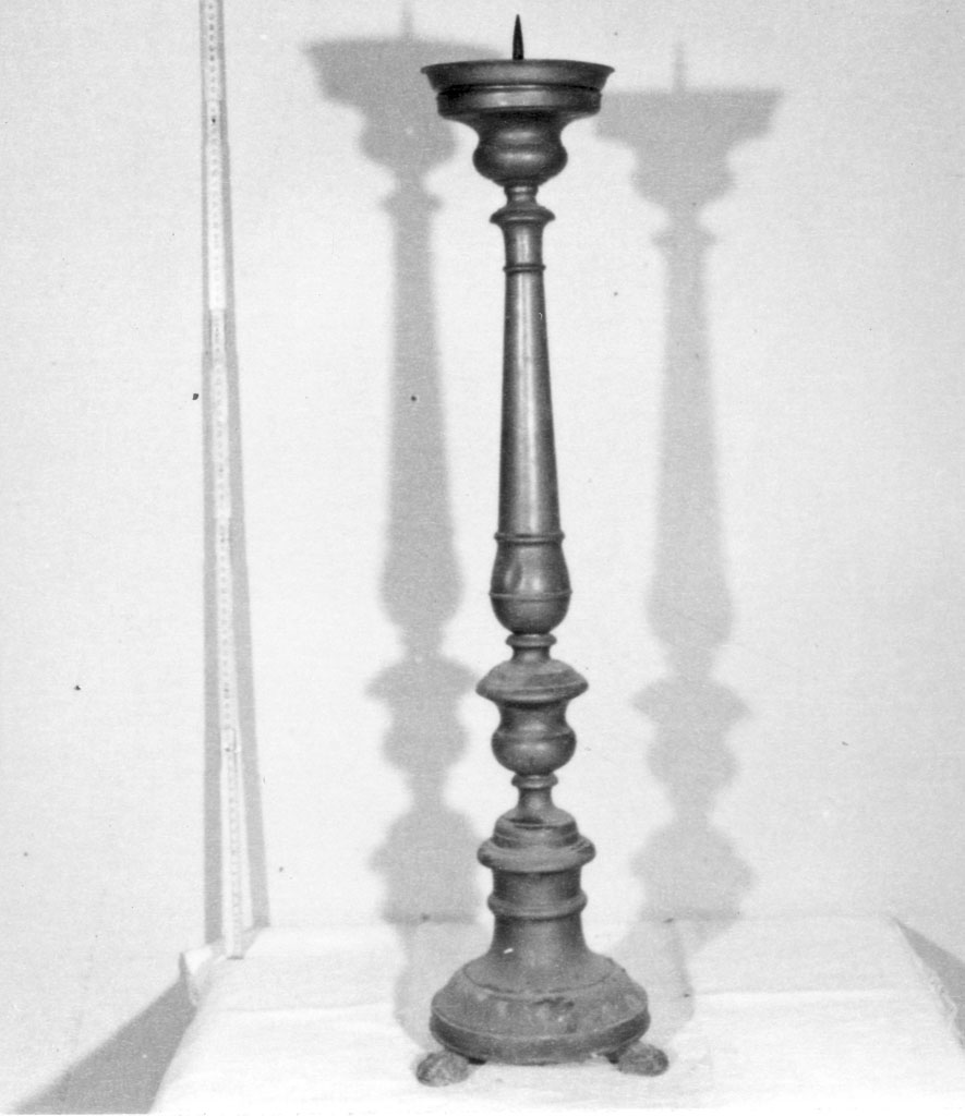 candelabro, serie - bottega toscana (metà sec. XIX)