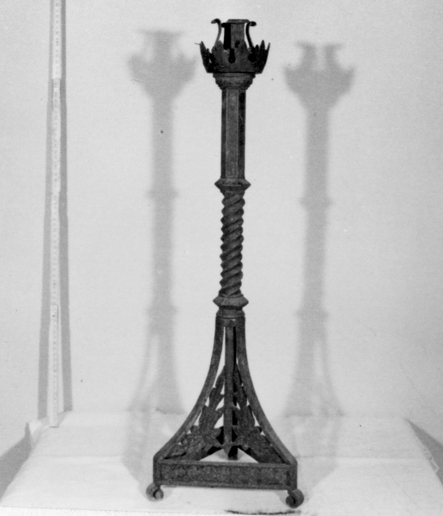 candelabro, serie - bottega toscana (fine/inizio secc. XIX/ XX)