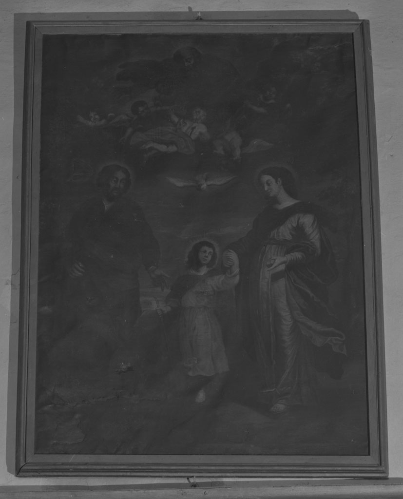 Sacra Famiglia e Trinità (dipinto) - ambito toscano (sec. XVII)
