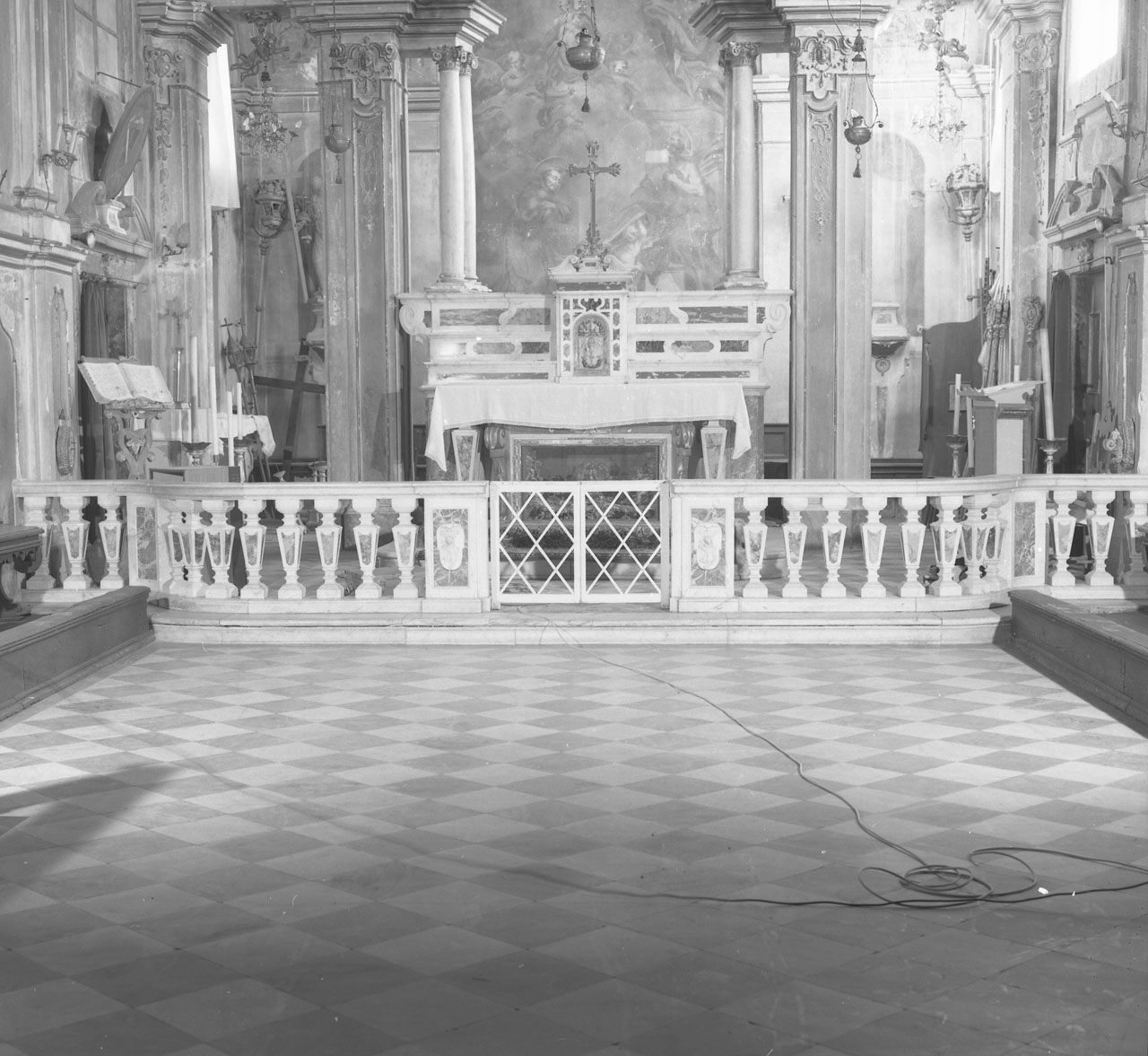 balaustrata - bottega italiana (metà sec. XVIII)