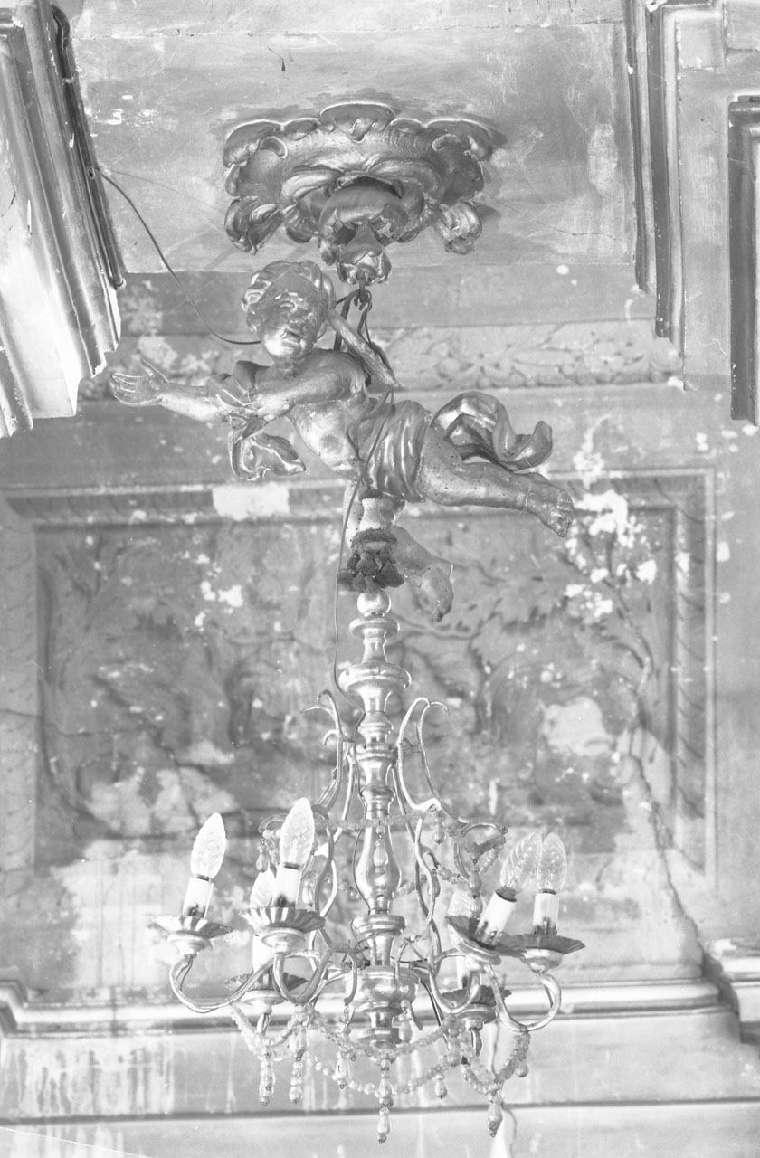 lampadario, coppia - bottega italiana (fine/inizio secc. XVIII/ XIX)