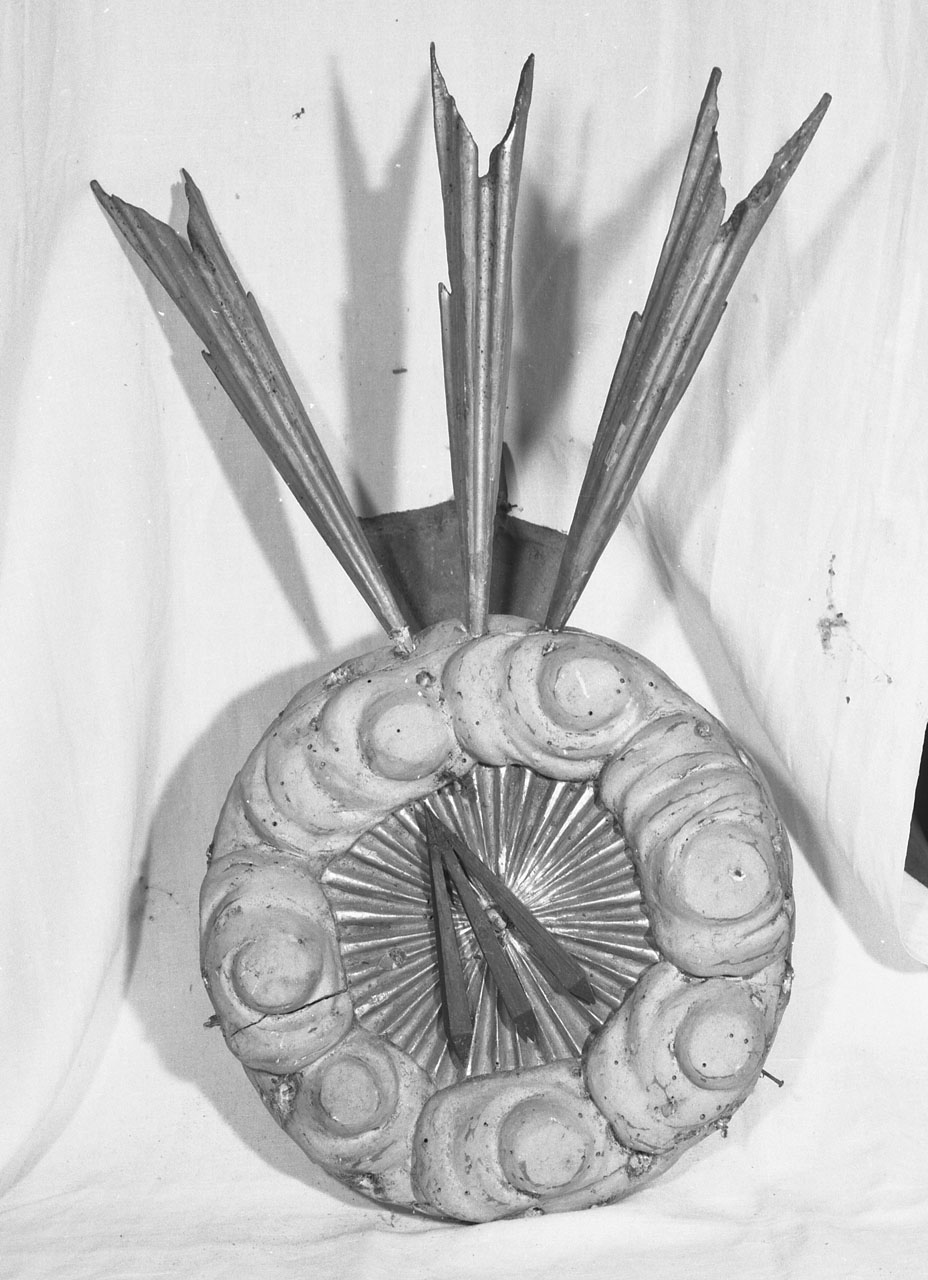 corona di tronetto per esposizione eucaristica - bottega italiana (sec. XVIII)