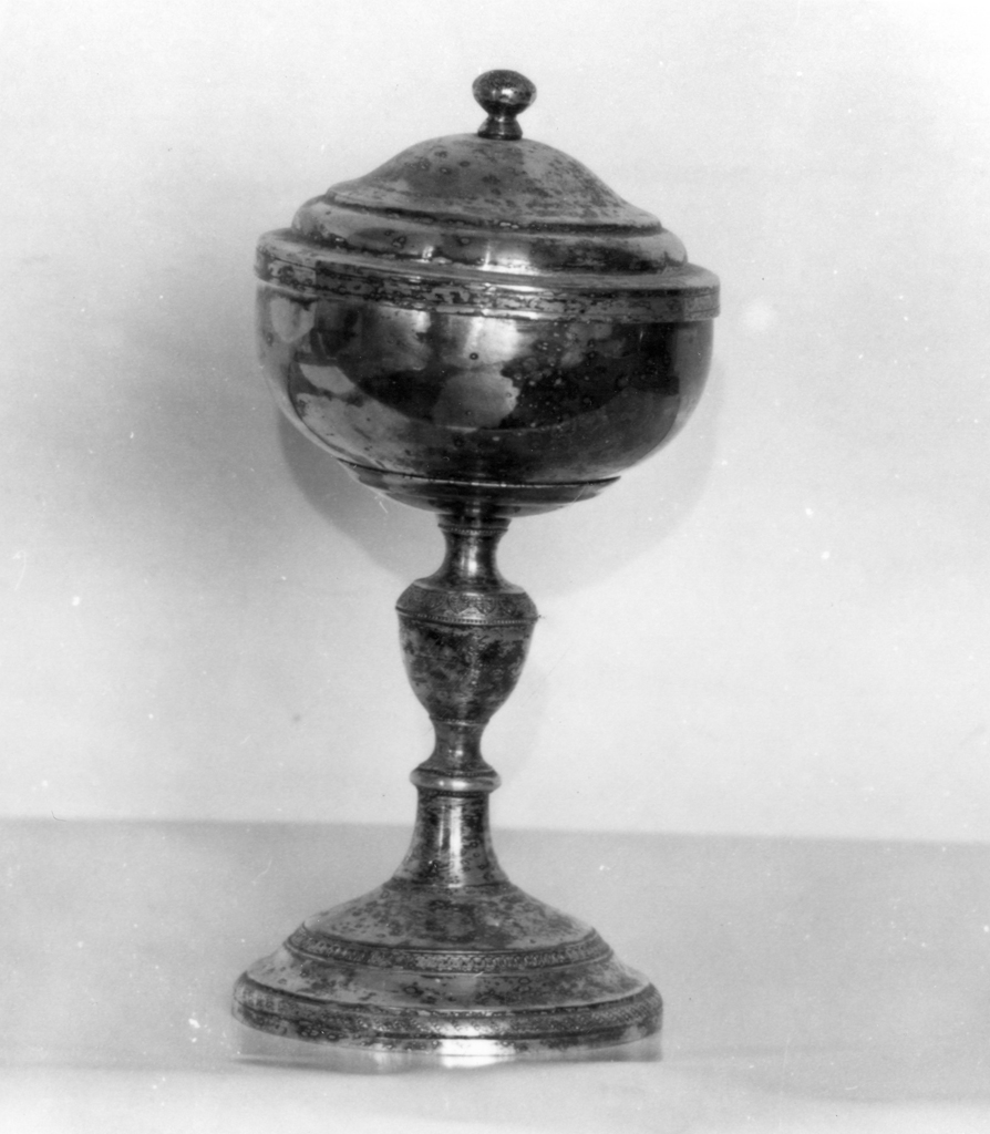 pisside - bottega italiana (fine/inizio secc. XIX/ XX)