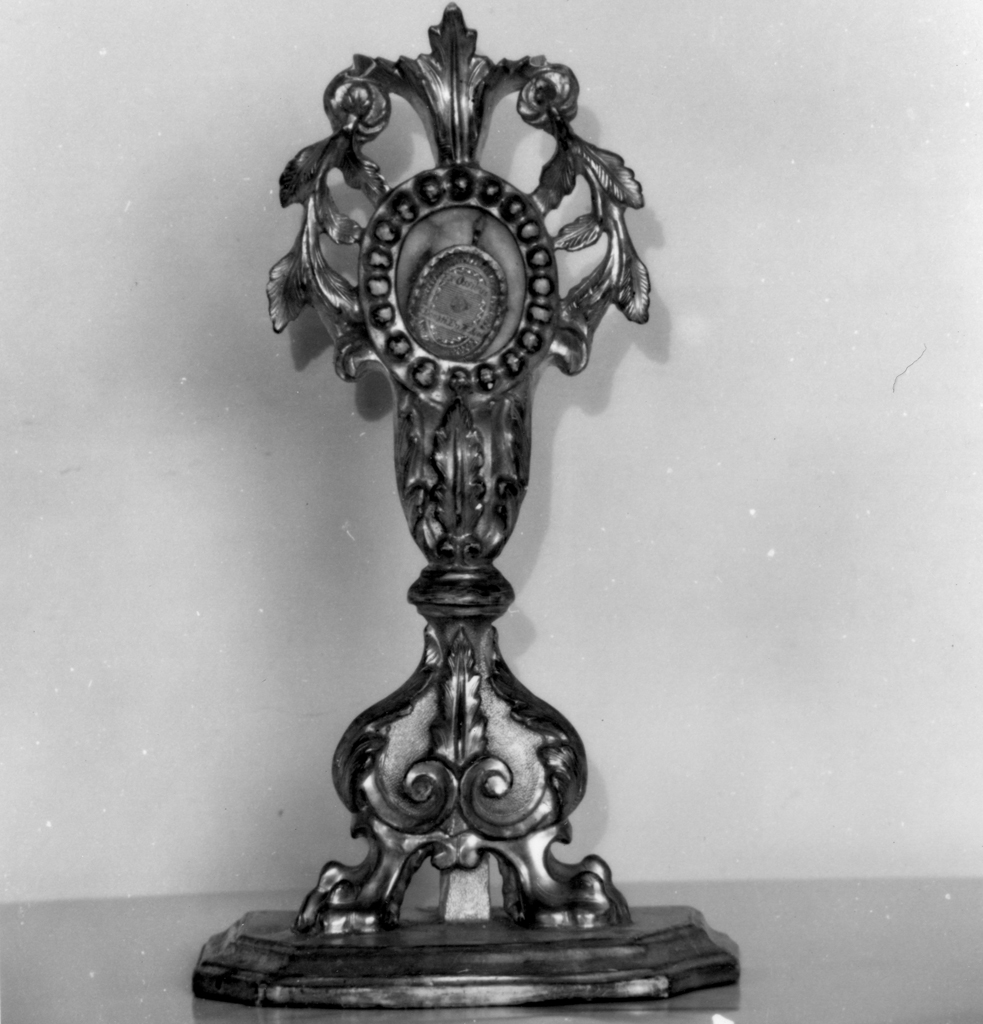 reliquiario - a ostensorio - bottega toscana (primo quarto sec. XIX)