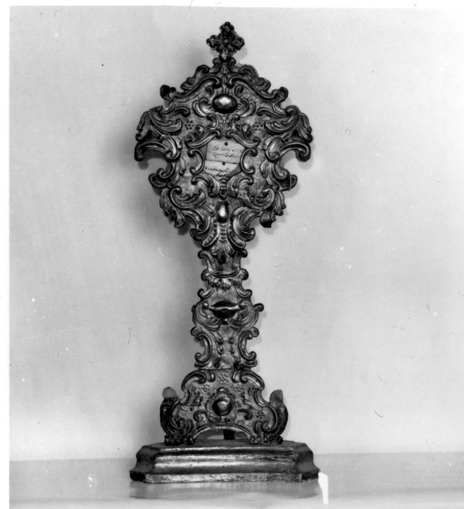 reliquiario - a ostensorio - bottega toscana (sec. XVIII)
