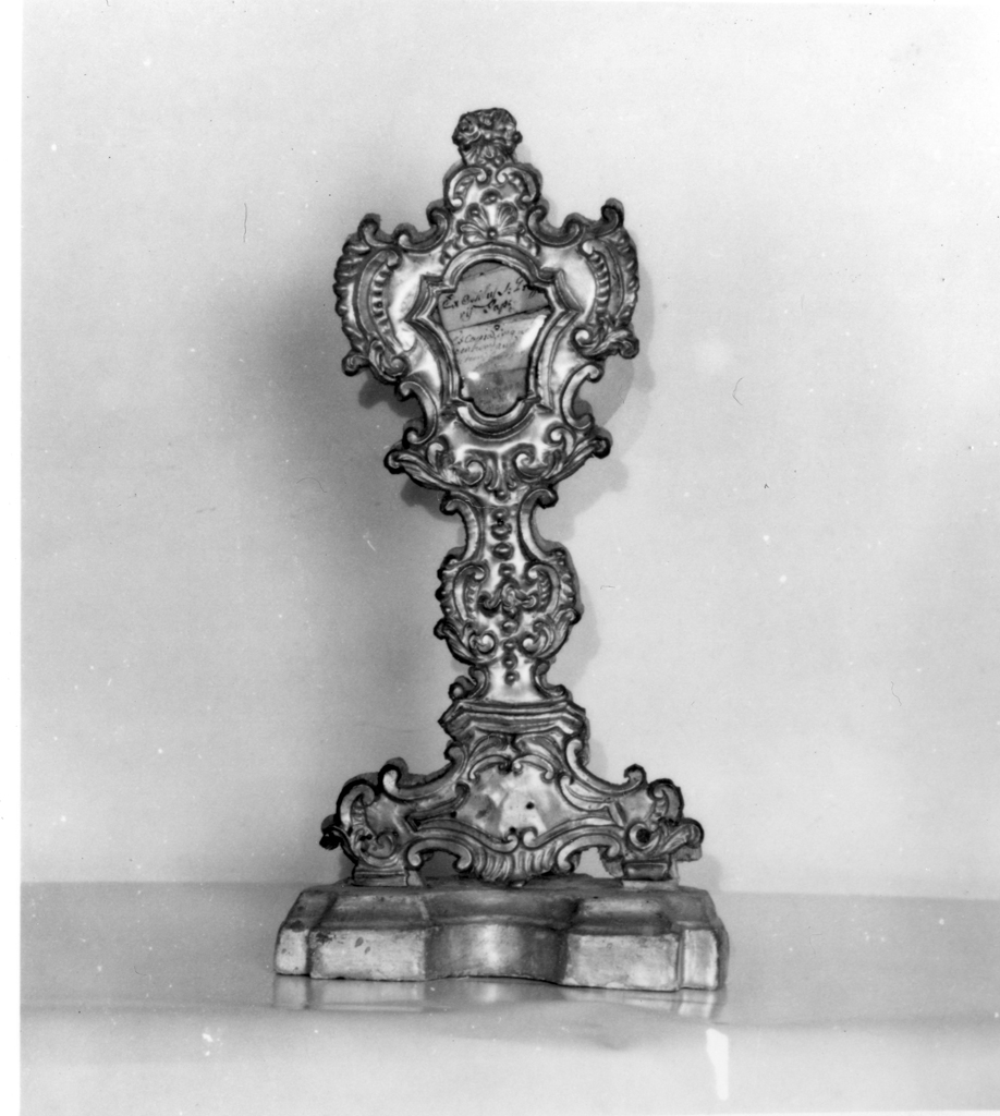 reliquiario - a ostensorio - bottega toscana (sec. XVIII)