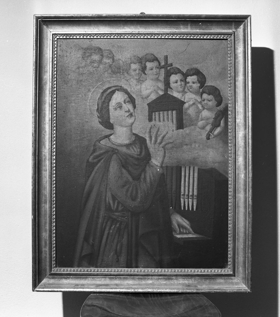 Santa Cecilia patrona della musica (dipinto, opera isolata) - ambito toscano (fine sec. XVIII)