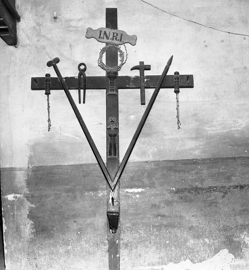 croce penitenziale, opera isolata - bottega toscana (sec. XIX)