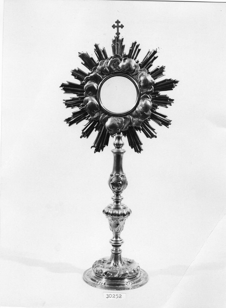 ostensorio - a raggiera, opera isolata - bottega toscana (sec. XVIII)