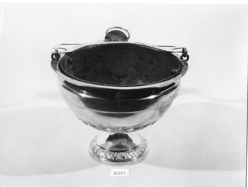 secchiello per l'acqua benedetta, opera isolata - bottega toscana (sec. XIX)