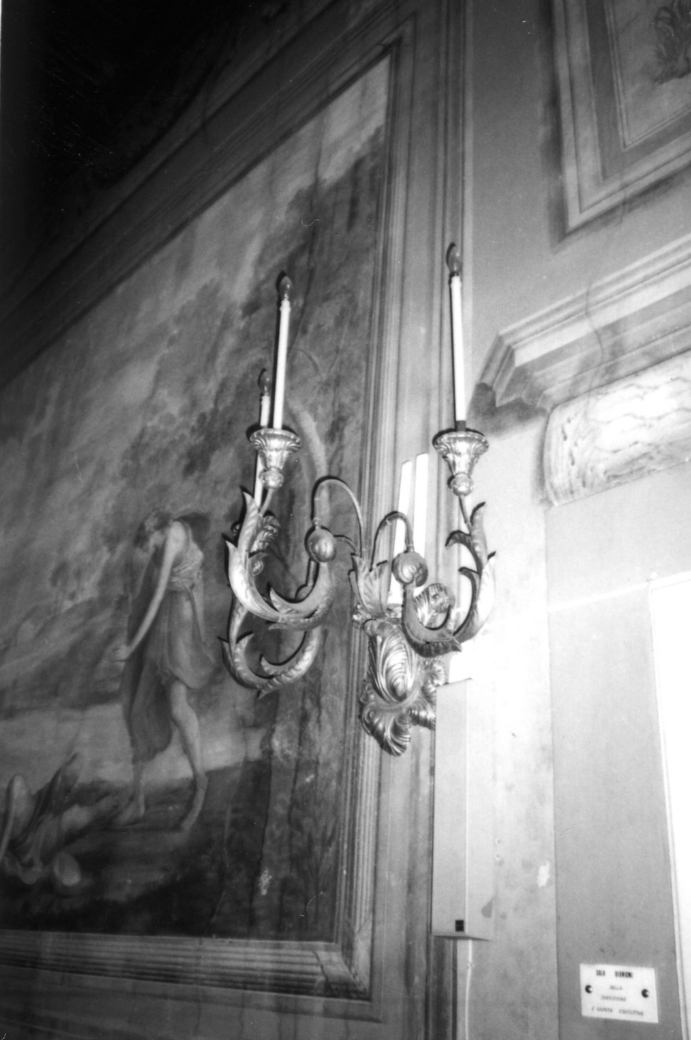 lampada - a muro - bottega toscana (sec. XX)