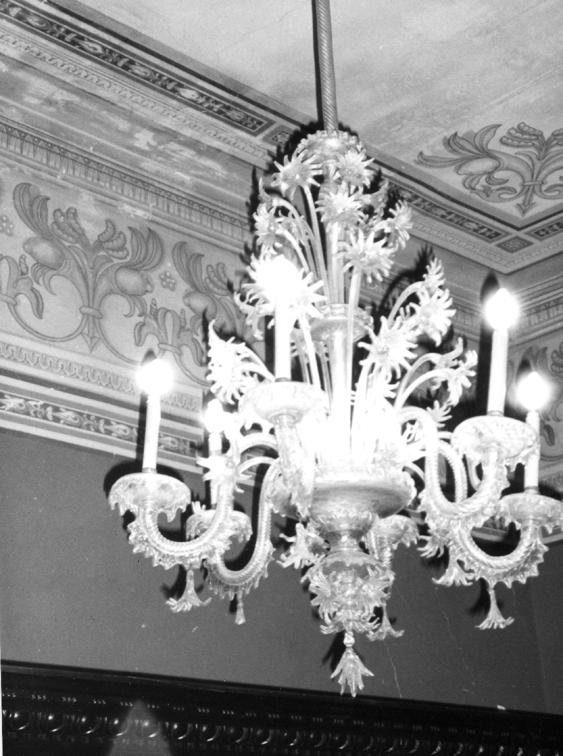 lampadario - a bracci - bottega italiana (primo quarto sec. XX)