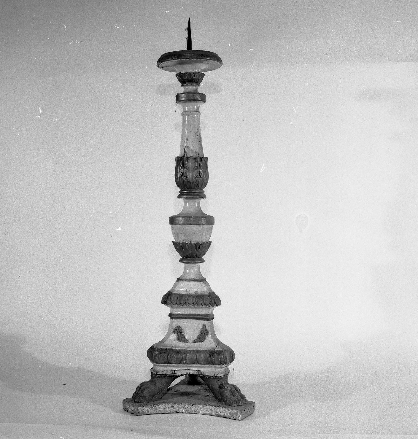 candeliere, serie - bottega toscana (inizio sec. XIX)