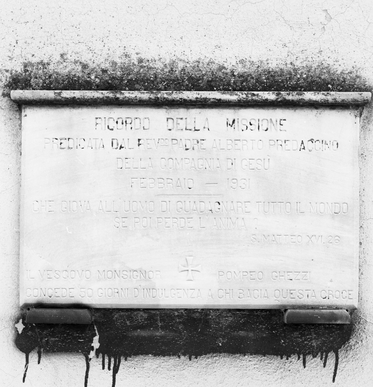 lapide commemorativa - produzione toscana (sec. XX)