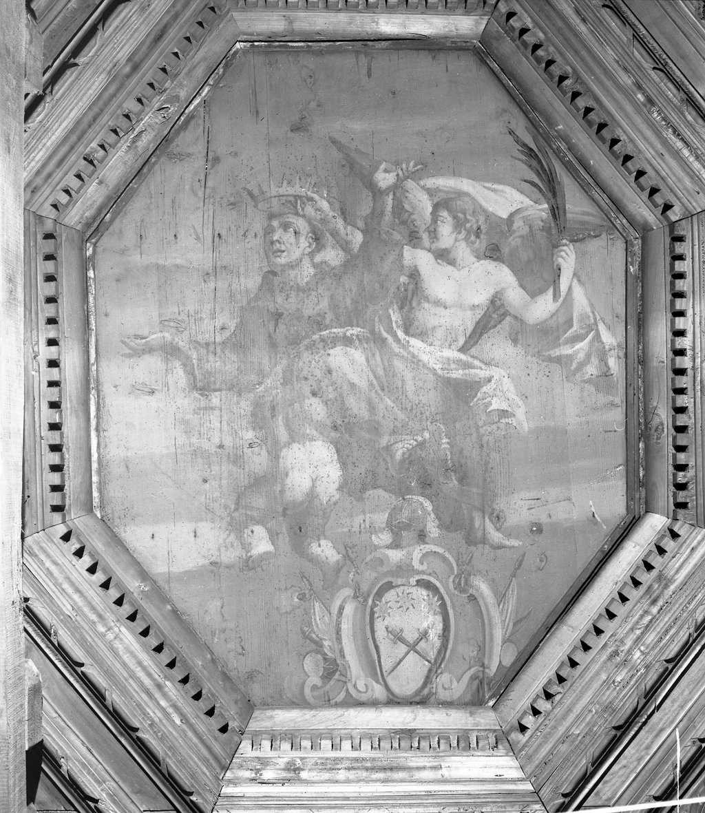 gloria di Santi francescani (dipinto, elemento d'insieme) - ambito toscano (seconda metà sec. XVII)
