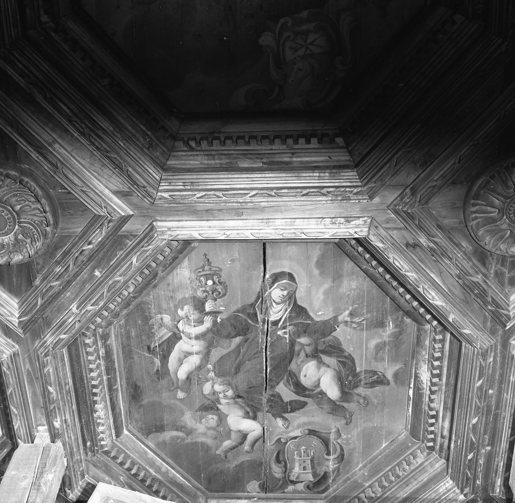 Santa Chiara (dipinto, elemento d'insieme) - ambito toscano (seconda metà sec. XVII)