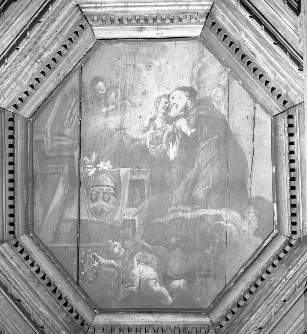 Sant'Antonio da Padova con il bambino (dipinto, elemento d'insieme) - ambito toscano (seconda metà sec. XVII)