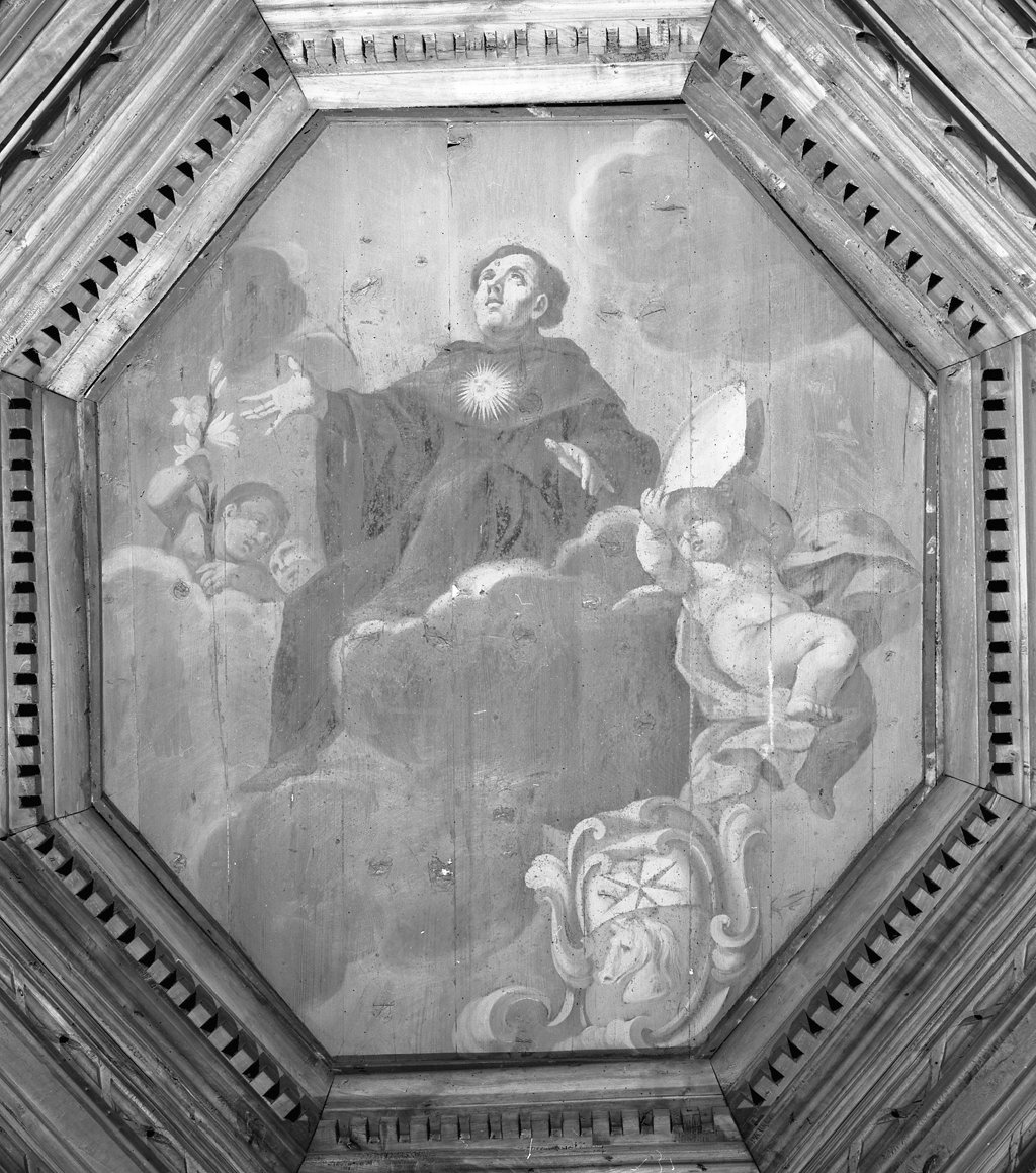 san Tommaso d'Aquino in gloria, San Tommaso d'Aquino in gloria (dipinto, elemento d'insieme) - ambito toscano (seconda metà sec. XVII)