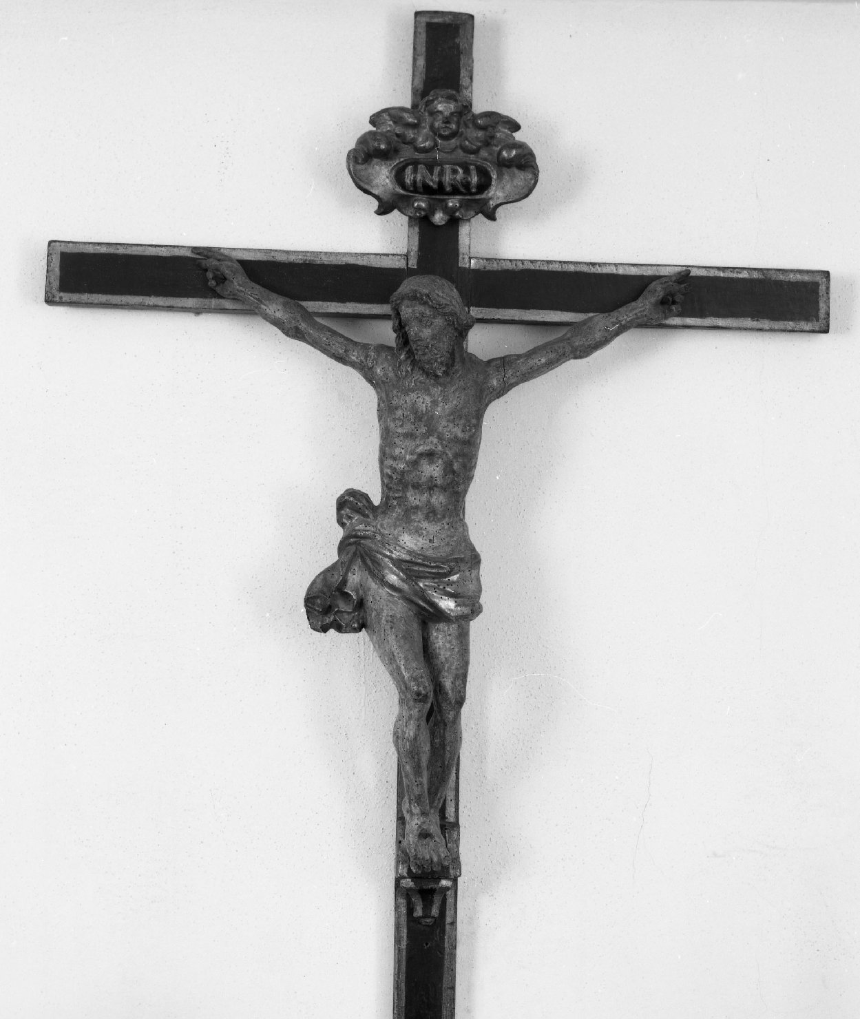 Cristo crocifisso (croce processionale) - bottega toscana (fine/inizio secc. XVII/ XVIII)