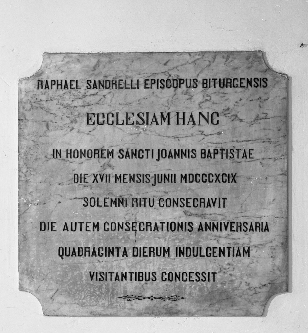 lapide documentaria - produzione toscana (sec. XIX)