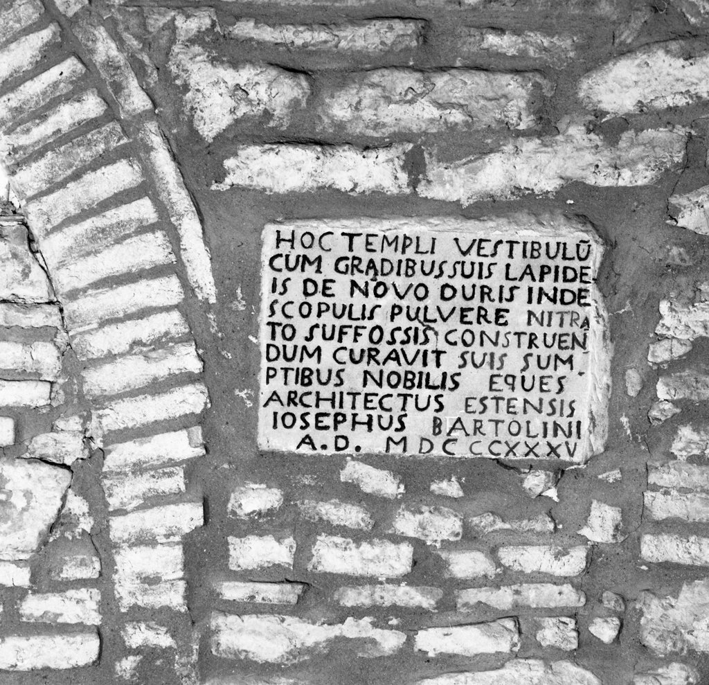 lapide celebrativa - produzione toscana (sec. XIX)