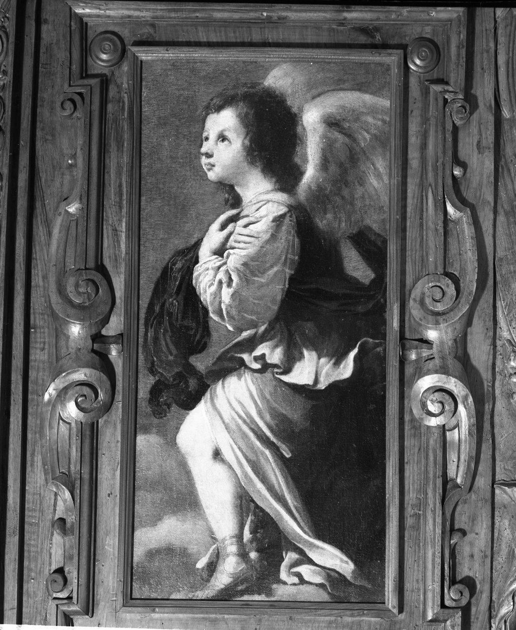 angelo (dipinto, elemento d'insieme) - ambito toscano (metà sec. XVII)