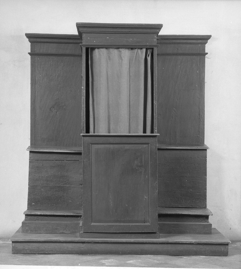 confessionale - produzione toscana (fine sec. XIX)