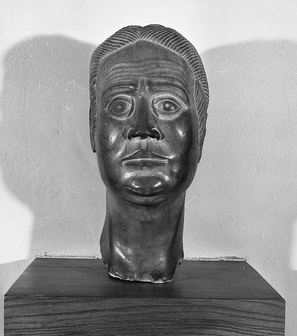 testa d'uomo (scultura, elemento d'insieme) - ambito federiciano (metà sec. XIII)