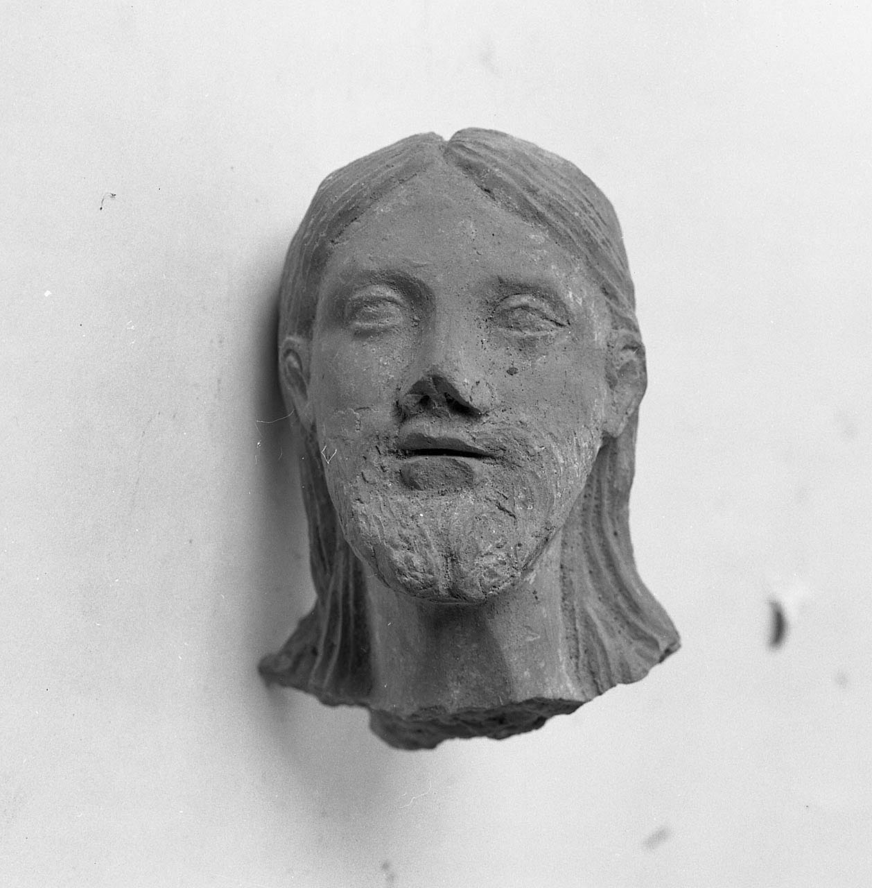 testa di Cristo (scultura, elemento d'insieme) - ambito toscano (prima metà sec. XVI)